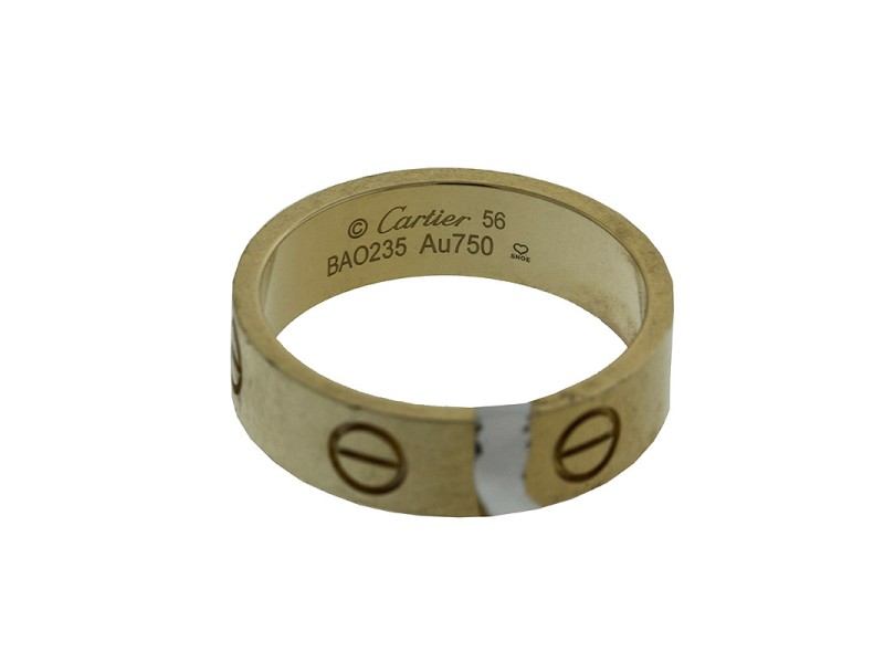 Cartier 18k Yellow Gold Love Ring Size 56 | Cartier | Buy at TrueFacet