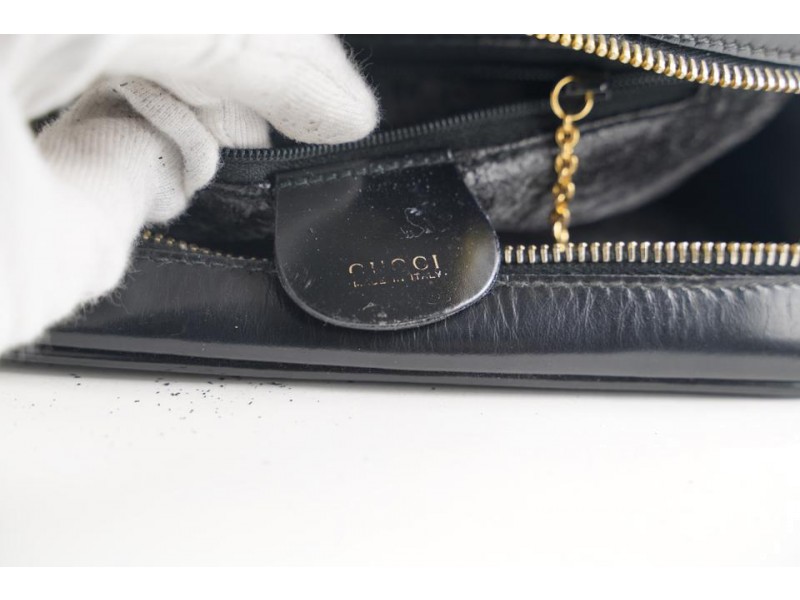 My Sister's Closet  Gucci Gucci Black Patent Leather Handbag