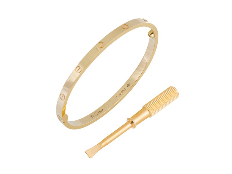 cartier love bracelet yellow gold used