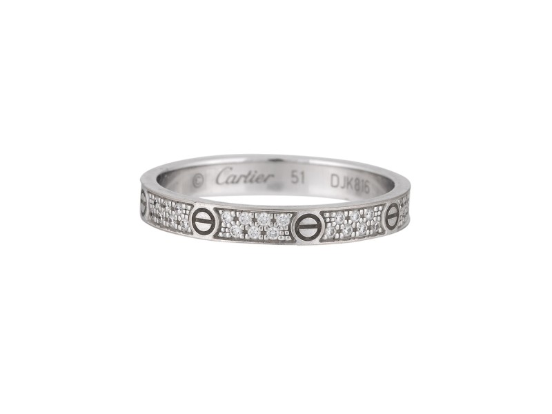 Cartier Love Ring Small 18k White Gold 