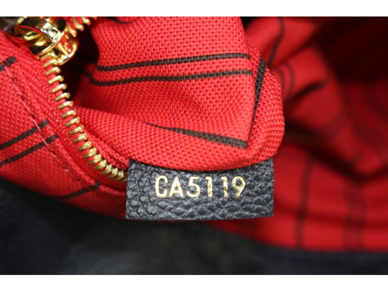 Louis Vuitton Artsy MM Empreinte Leather Marine Rouge Discontinued Rare.