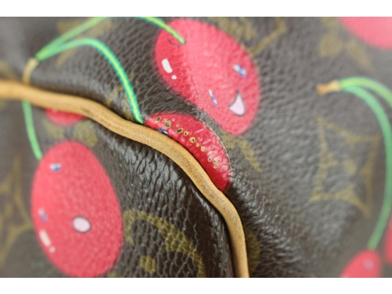 Louis Vuitton Murakami Monogram Cerises Cherry Keepall 45 Duffle Bag