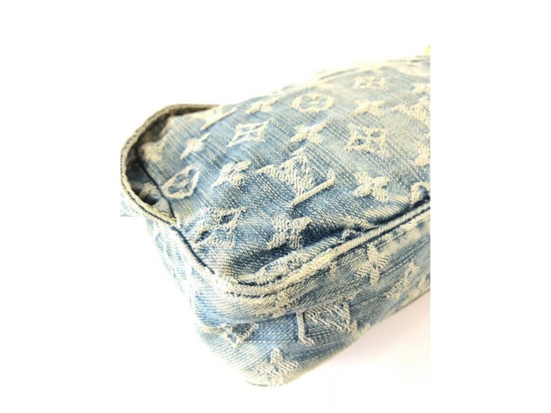 Blue Louis Vuitton Monogram Denim Outdoor Bumbag Belt Bag – Designer Revival
