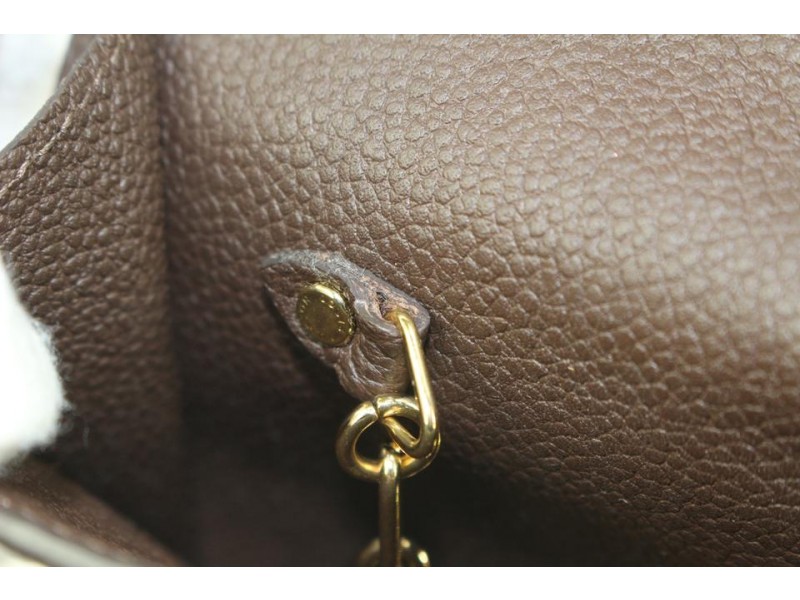 BNIB Amazing LOUIS VUITTON Bicolor Empreinte Leather Key Cle Pochette Coin  Case