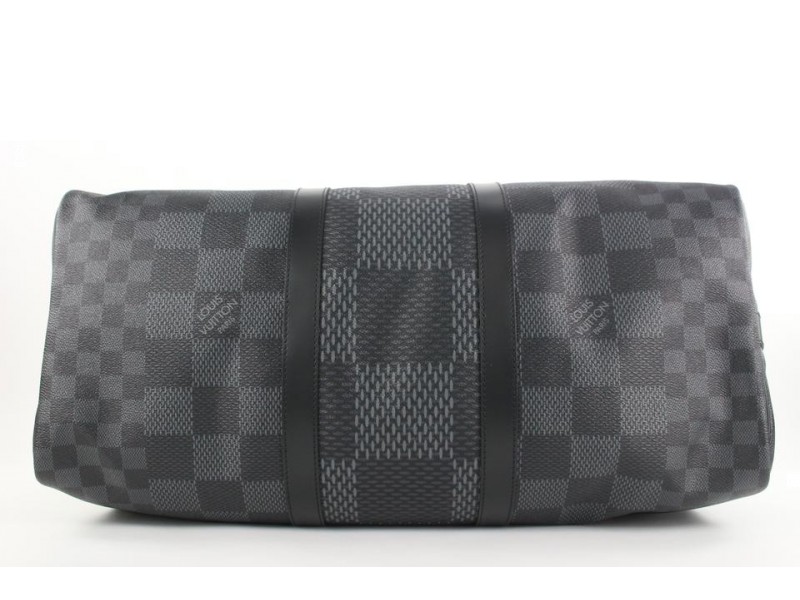 Louis Vuitton Damier Graphite Roadster 50 City with Strap Bandouliere  Keepall 861113