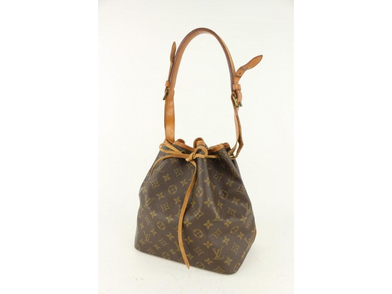 Louis Vuitton Monogram Petit Noe Drawstring Bucket Hobo Bag 1019lv24