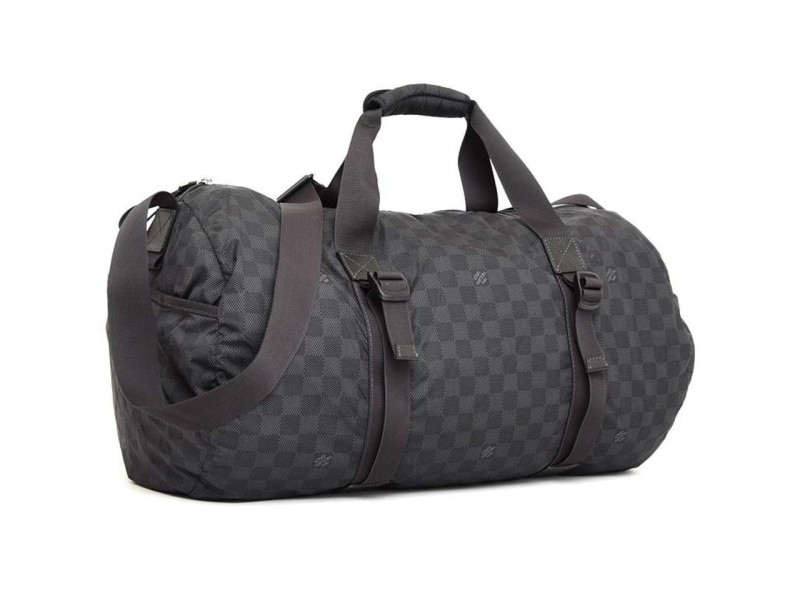 Louis Vuitton Keepall Duffle Damier Graphite Aventure Practical Bandouliere  231504 Black Nylon X Lea, Louis Vuitton