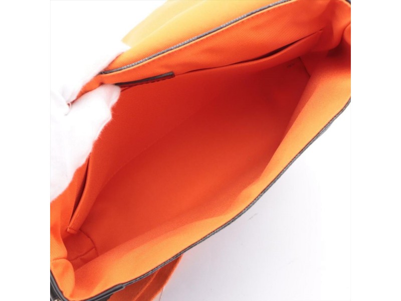 Louis Vuitton Orange Racer Damier Graphite District PM Messenger Crossbody  862041