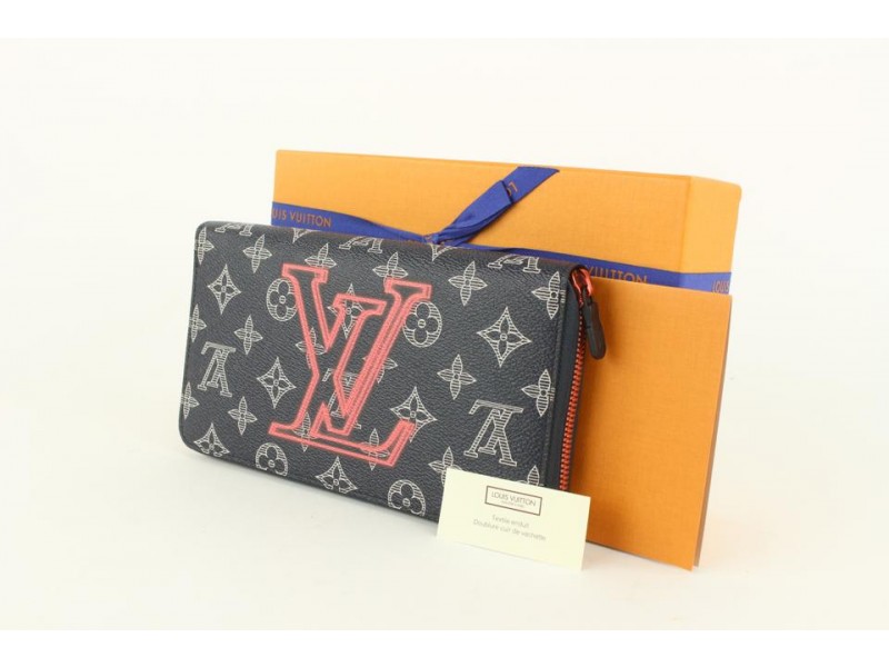 Louis Vuitton Upside Down Monogram Ink Zippy Organizer Wallet Zip