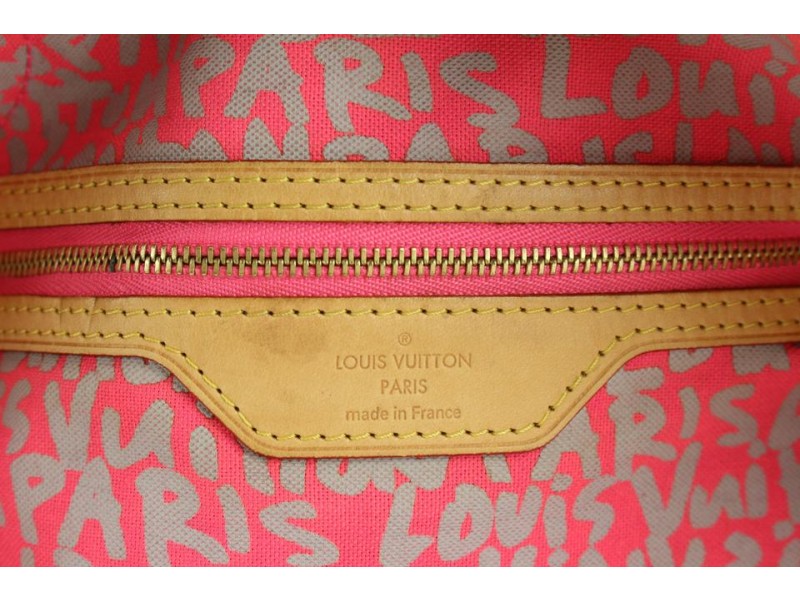 Louis Vuitton Neverfull Graffiti GM Rare Monogram Stephen Sprouse Tote  LV-0618N-0005