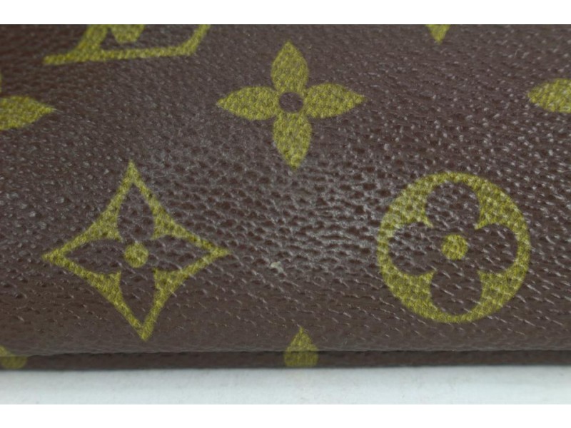 Louis Vuitton Ultra Rare Vintage Monogram Kisslock Chain Pouch French Purse  1110lv18