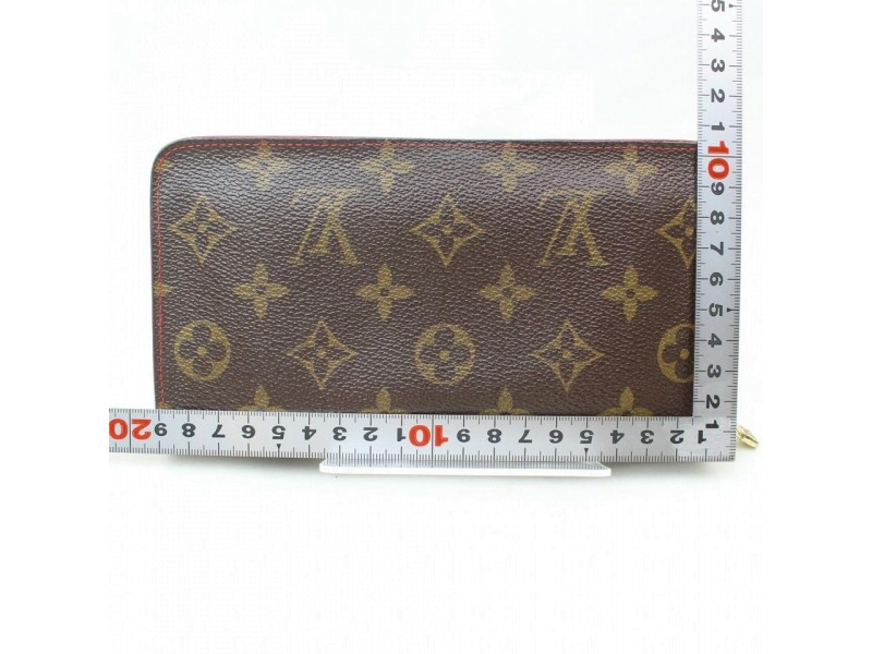 Louis Vuitton Zippy Wallet Monogram Cherry Murakami Cerises Monogram 871514  Brown Coated Canvas Clutch, Louis Vuitton