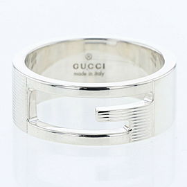 GUCCI 925 Silver Branded Ring LXGBKT-564