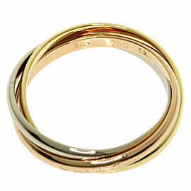 CARTIER 18K Pink White Yellow Gold Ring US (6) LXGQJ-680