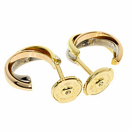 CARTIER 18k White , Yellow and Pink Gold Trinity Earring LXGQJ-1222