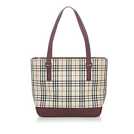 Burberry House Check Canvas Tote Bag