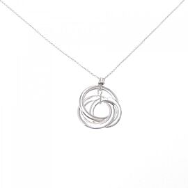 TIFFANY & Co 925 Silver 1837 Interlocking Circles Necklace E0082
