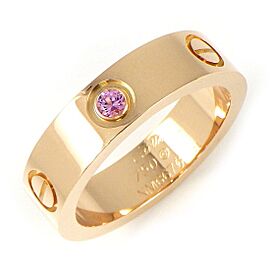 Cartier 18k Pink Gold Sapphire Ring