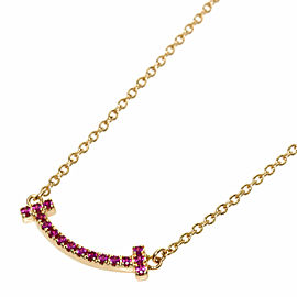 TIFFANY & Co 18k Pink Gold Sapphire Necklace LXGQJ-1124