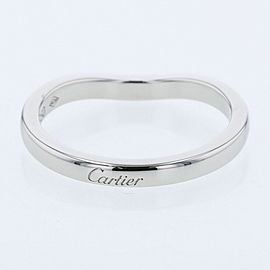 CARTIER 950 Platinum Ballerina Curve Wedding Ring LXGBKT-920
