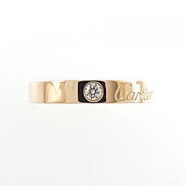 Cartier Wedding 18k Pink Gold Diamond Ring