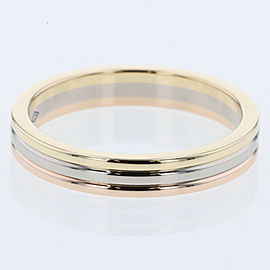 CARTIER 18k White Gold Three color Ring LXGBKT-1124