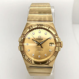 OMEGA CONSTELLATION Co-Axial Chronometer Automatic 36mm Yellow Gold Watch