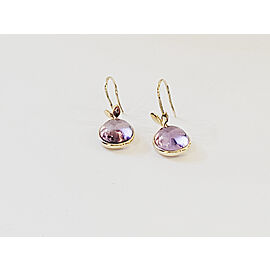TiTiffany & Co. 18k Yellow Gold Paloma Picasso Olive Leaf Amethyst Drop Earrings