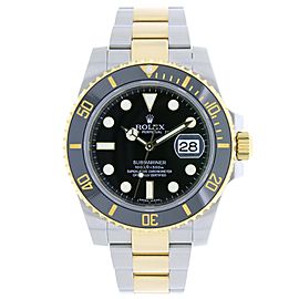 Rolex Submariner 116613 Stainless Steel & 18K Yellow Gold Black Dial 40mm Mens Watch