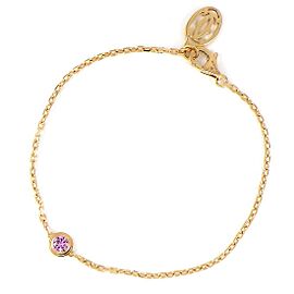 Cartier 18K Pink Gold D'Amour Saphirs Legers de Pink Sapphire Bracelet L