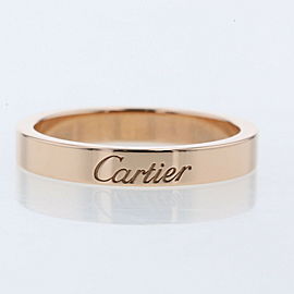 CARTIER 18k Pink Gold Engraved wedding Ring LXGBKT-140
