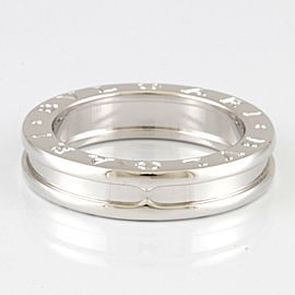 BVLGARI :18K white Gold Ring US6.5 ,EU53 LXKG-337