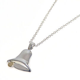 TIFFANY & Co 925 Silver/18K Yellow Gold bell motif Necklace QJLXG-24246