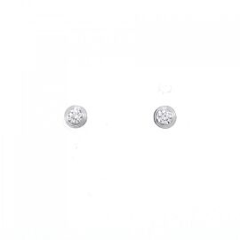 Cartier 18K White Gold d'Amour Diamond Earrings E0298