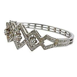 Gold Diamond Bangle Bracelet