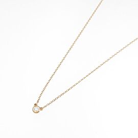 TIFFANY & Co 18K Pink Gold Diamond Necklace LXGKM-132