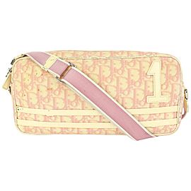 Dior Pink Girly Chic Monogram Trotter No 1 Camera Bag Crossbody 92da57