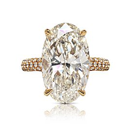 12 CARAT OVAL CUT CHAMELEON COLOR CHANGING DIAMOND ENGAGEMENT RING SI1 CLARITY 18K GOLD CERTIFIED 11 CT SI1 BY MIKE NEKTA