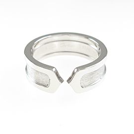 Cartier 18K White Gold C2 Small Ring LXGYMK-325