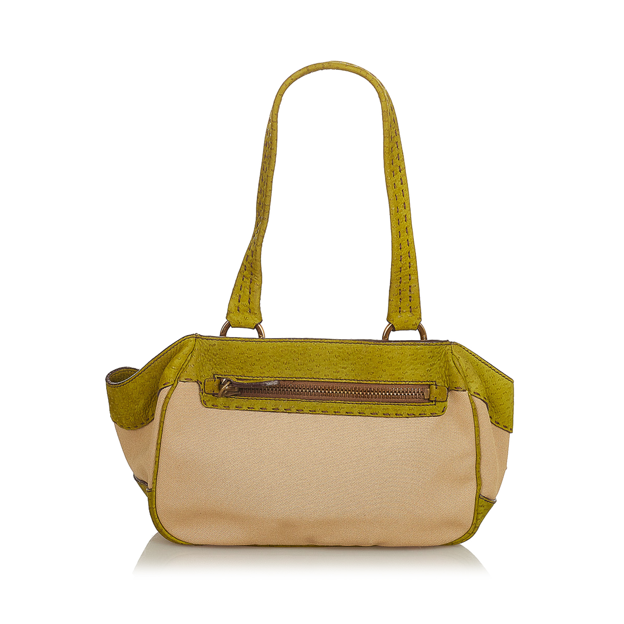 Prada Full Zip Medium Shoulder Handbag