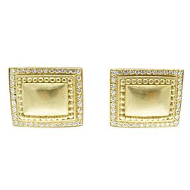 B. Kieselstein Cord Diamond 18 Karat Gold Ear Clips