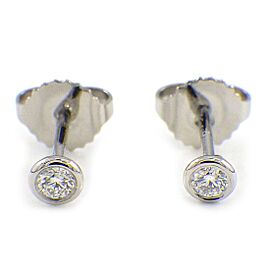 Tiffany & Co 950 Platinum Elsa Peretti Diamond Earrings B0093