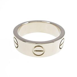 Cartier 18k White Gold Baby Love Ring US 4 LXGKM-38