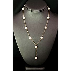 Akoya Pearl Necklace 14k Gold Large 9.5 mm 18.5" Italy Certified $3,950