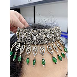 Emerald Diamond Choker Necklace