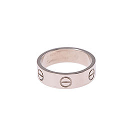 Cartier 18K White Gold Love Ring Size 6