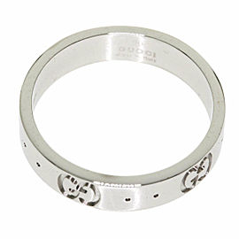 GUCCI 18K white Gold Ring US
