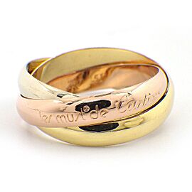 Cartier Tri-Color Gold Trinity 6 US Ring B0295