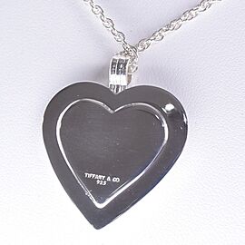 TIFFANY & Co 925 Silver Double heart Necklace LXNK-400