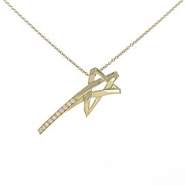 TIFFANY & Co 18K Yellow Gold Diamond Necklace LXGKM-99